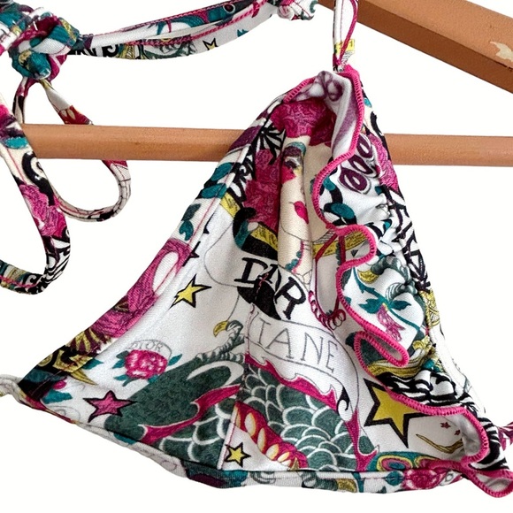 DIOR RARE VINTAGE Christian Dior SS 2004 John Galliano Tattoo Bikini (US 4) - Picture 7 of 10